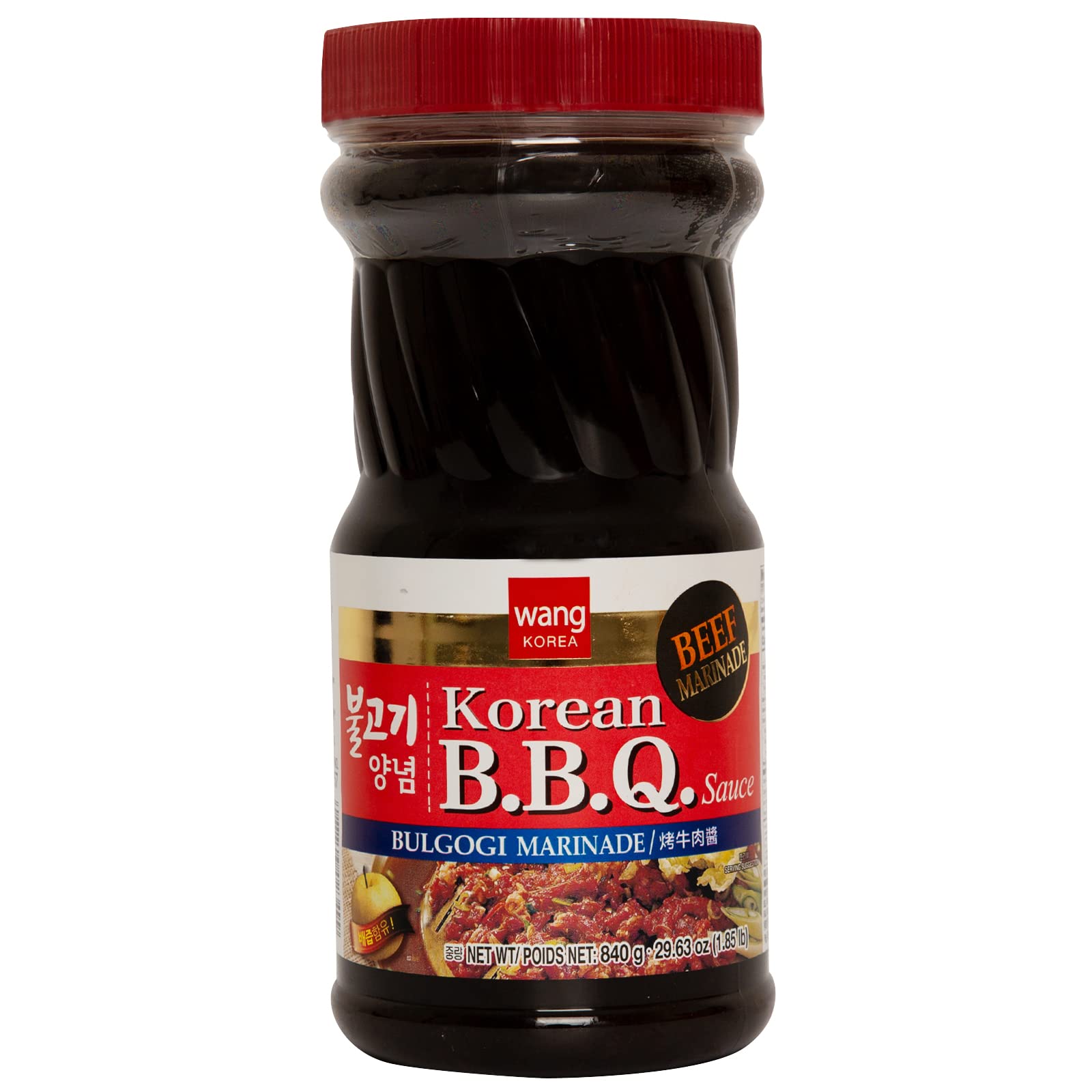 Wang Bulgogi Marinade, Sweet and Quick Fire Flavor, Korean Barbeque Sauce, 29.63 Ounce