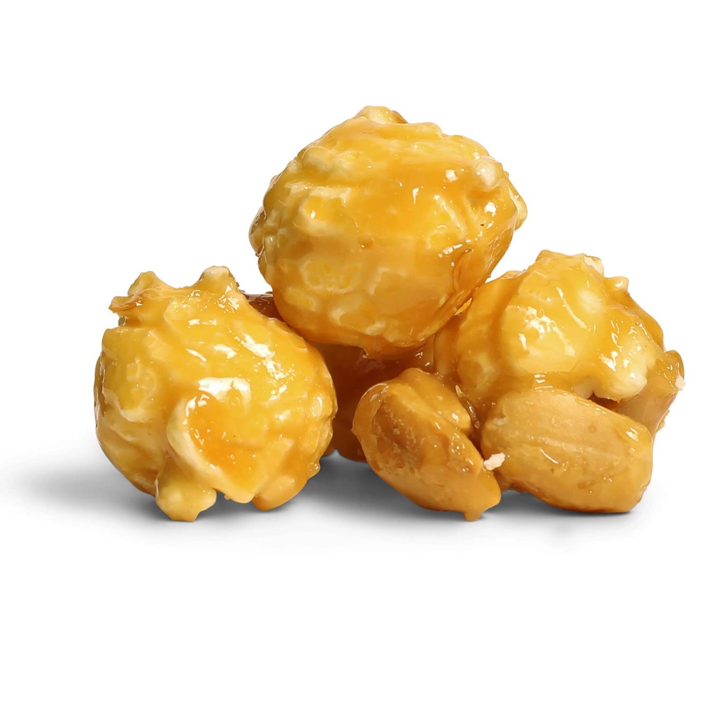 Gourmet Caramel Nut Popcorn with Peanuts by Its Delish, 16 OZ Jumbo Container - Caramel Air Popped Sweet Crunchy Glazed Carmel C