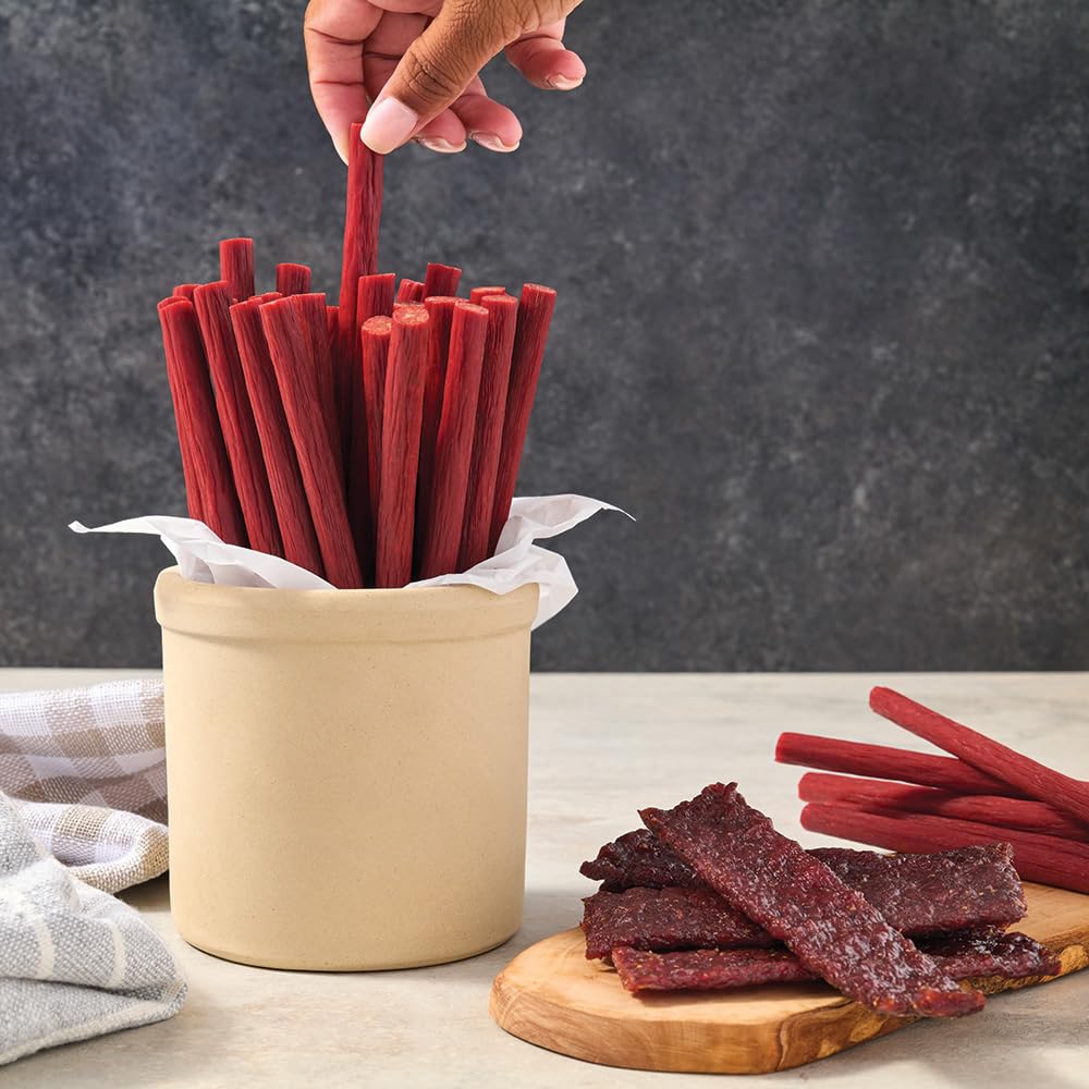 WEAVERS Beef Sticks - Original Mild Flavor, 7 Length, 40oz Bag (80 Sticks), 2.5 Pound Pack