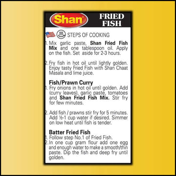 Shan - Fried Fish Seasoning Mix (50G) - Spice Packets For Spicy Fried Fish (Pack Of 6)