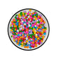 Homankit Edible Sprinkles For Celebration Pink Red Yellow Green Blue Orange White 8Mm Confetti Sprinkles Baking Cake Cupcake Ice Cream Cookie Decoration 2.82 Ounces