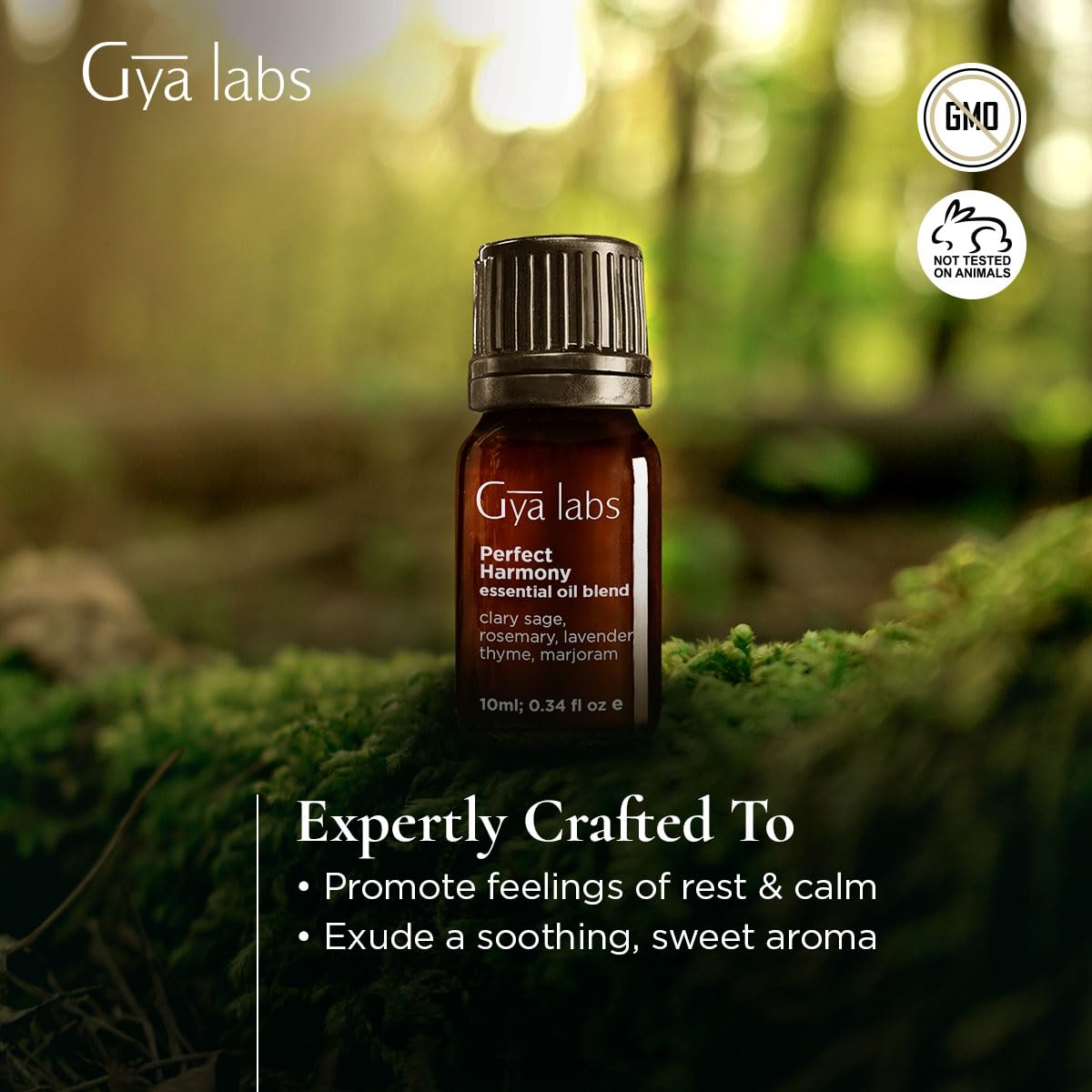 Gya Labs Perfect Harmony Essential Oil Blend (0.34 Fl Oz) - Soothing & Sweet