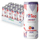 FitTea Healthy Energy Drink 12 Fl Oz - Strawberry Aai Sparkling Refresher (12 Pack) Natural Green Tea Energy Drinks Sugar Free