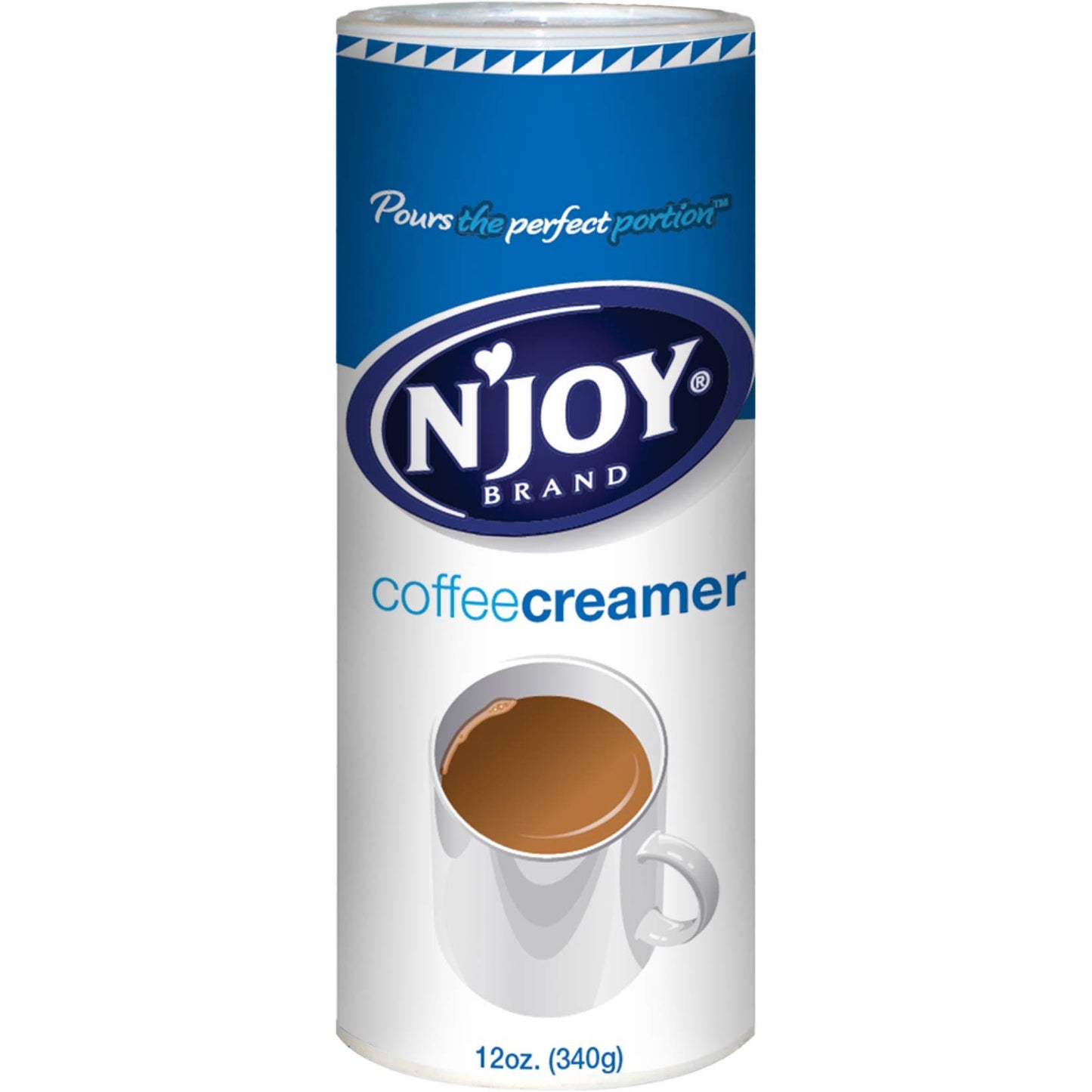 NJoy Non Dairy Coffee Creamer, 12 Ounce (Pack of 6), Cream, Model 94150