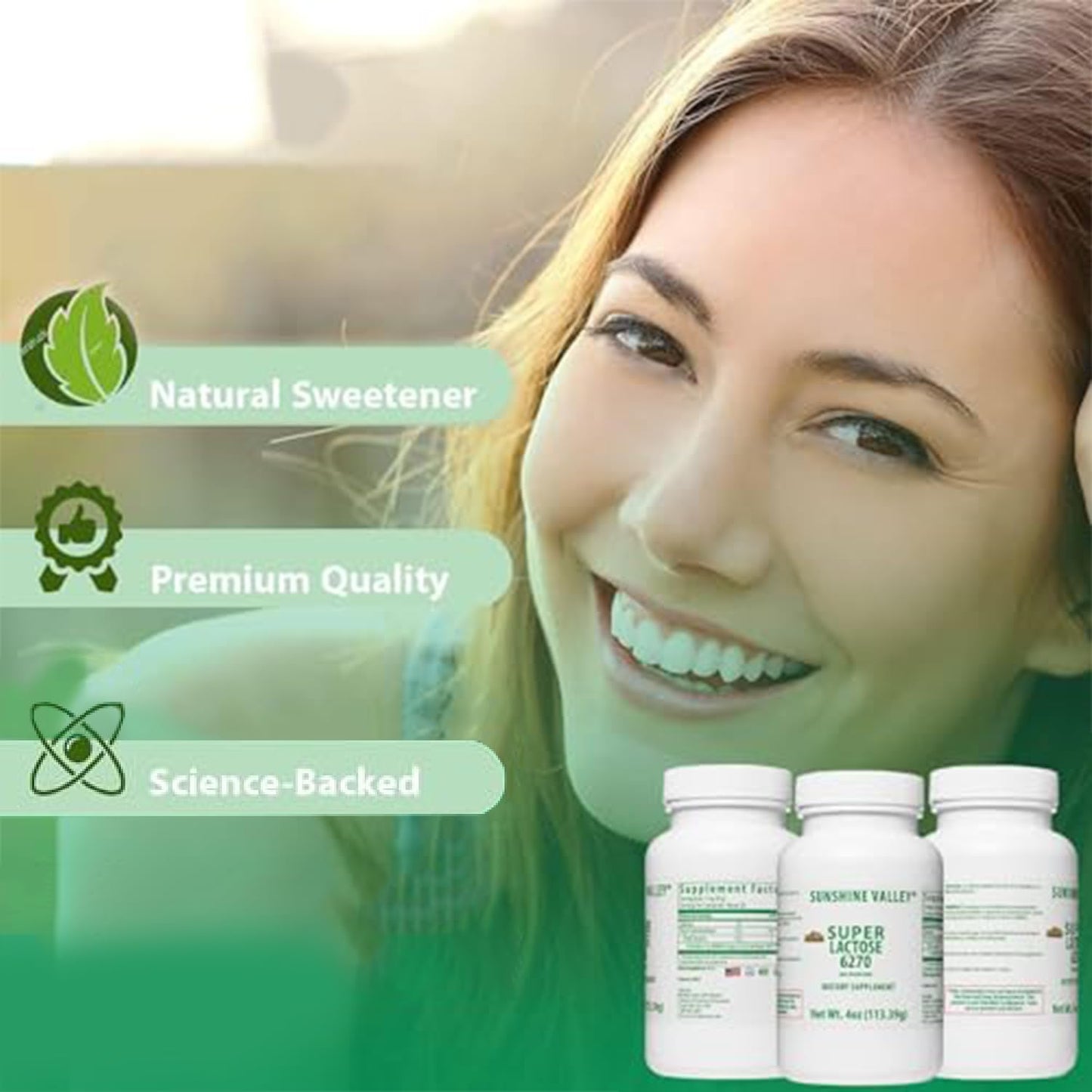 Sunshine Valley® Super Lactose Powder Sugar—Natural Food Stabilizer—Lactose Homebrew In Malt-Inspired Making—Low Carb Sugar Replacement—Healthy Sweeteners Cooking/Baking, Sugar Powder Filler 4 Ounce