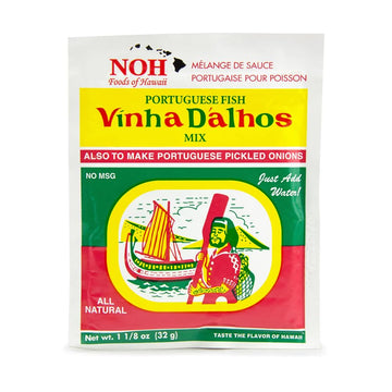 NOH Foods of Hawaii Seasoning Packets, Portuguese Vinha DAhlos, 1.5 oz, Pack of 3