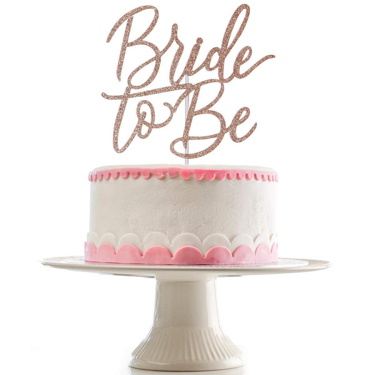 Rose Gold Glitter Bride To Be Cake Topper, Bridal Shower Cake Topper, Bridal Shower Toppers, Bride To Be Cake Toppers For Bridal