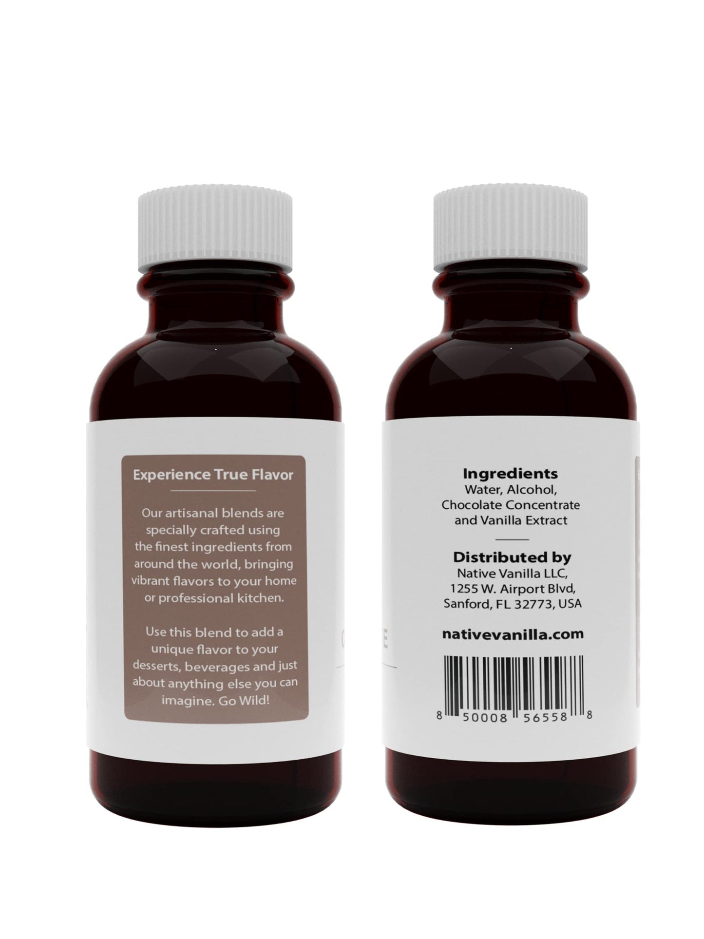 Native Vanilla - Pure Chocolate Extract - 4 Fl Oz - Pure Flavors And Extracts - Perfect For Cooking, Baking, And Dessert Craftin
