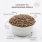 Pride Of India - Indian Whole Brown Crimson Masur Lentils - Protein & Fiber Rich Masoor Whole, 1.5 Pound Jar