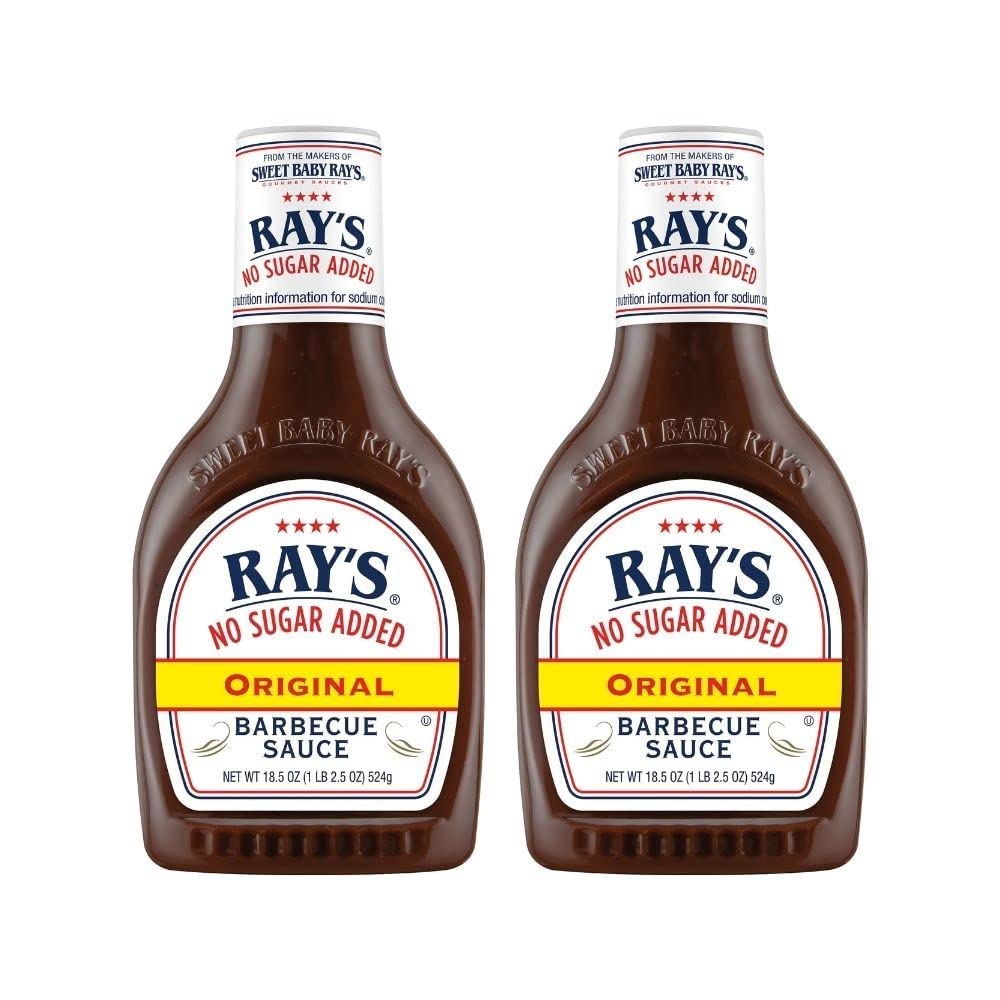Sweet Baby Rays No Sugar Added Original Barbecue Sauce (18.5 Ounce (Pack of 2))