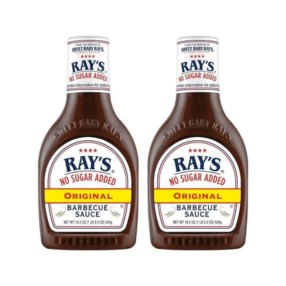 Sweet Baby Rays No Sugar Added Original Barbecue Sauce (18.5 Ounce (Pack of 2))
