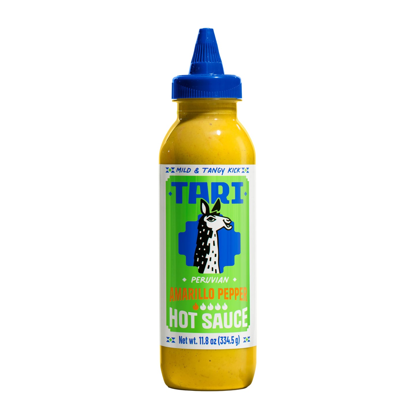Tari Hot Sauce - Peruvian Aji Amarillo - Perfect For Burgers, Tacos, Eggs, Chicken & More - 11.8 Oz