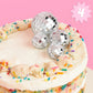 Xo, Fetti Disco Ball Cake Topper - 4 Pieces | Birthday Supplies, Bday Cake Decoration, Last Disco Bachelorette Party