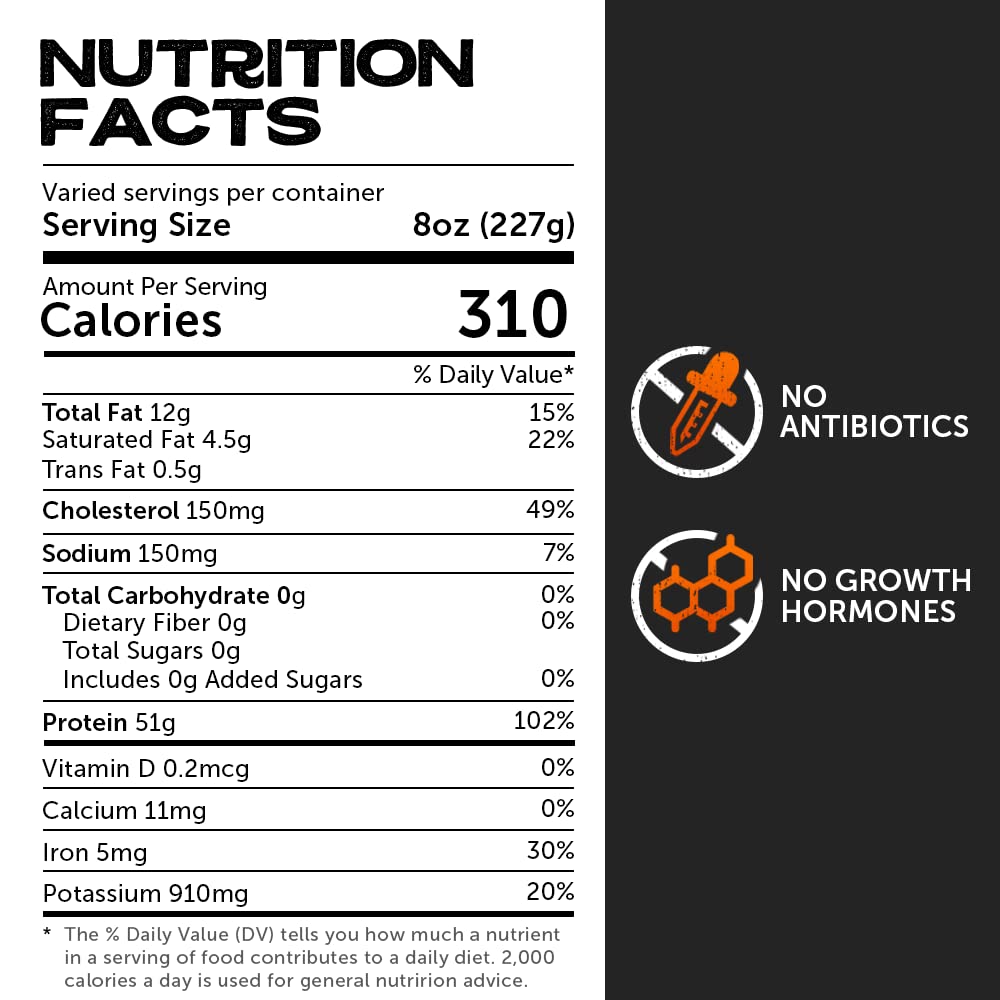 Dens Hot Dogs Gspirit-inspired flavorpy Butcher Beef Sirloin Steak - 6 oz each, 6 Pack - Quality Steak Meat