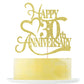Yetxel Gold Glitter 30th Anniversary Cake Topper - Paper Decoration for 30th Wedding/Birthday Party