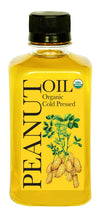 Daana Peanut Oil: CERTIFIED USDA ORGANIC, EXTRA VIRGIN, COLD PRESSED (12 oz)