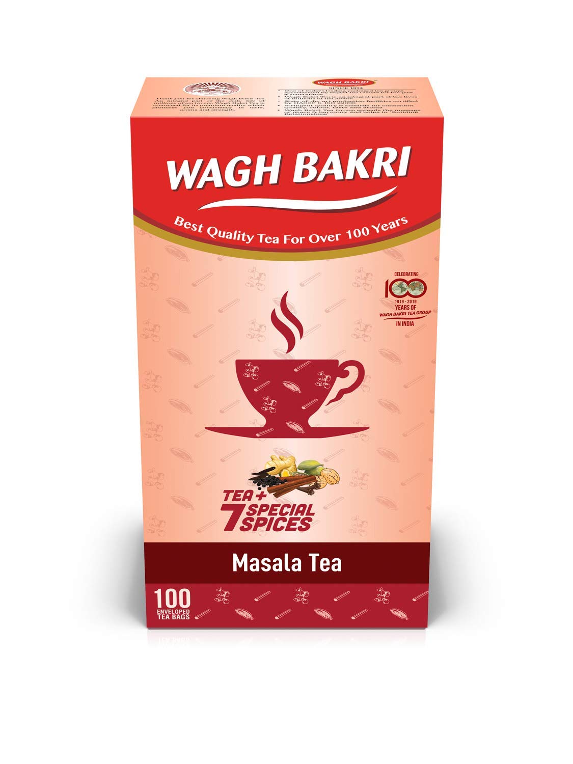 Wagh Bakri Masala Chai 100'S (Pack Of 3)