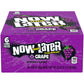 Now & Later Original Taffy Chews Candy, Grape, 6 Count, 0.93 Ounce Bar, Pack Of 24