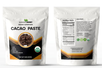 Cacao Paste Organic Raw Wafers Bulk 1 Pound Cacao Paste Unsweetened, Vegan,