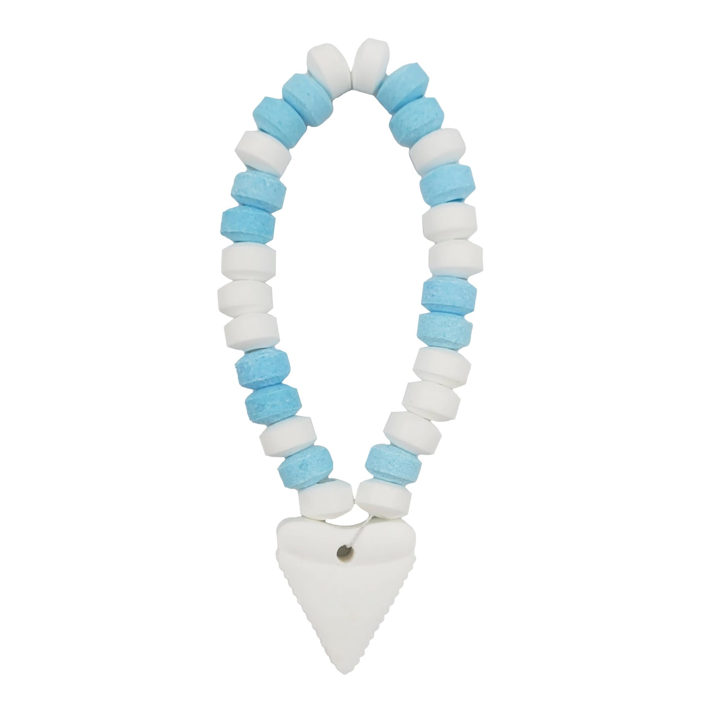 Fruidles Shark Tooth Candy Bracelet, Edible Hard Candy, 48-Pack, Multicolor Fruit-Flavored Party Favors