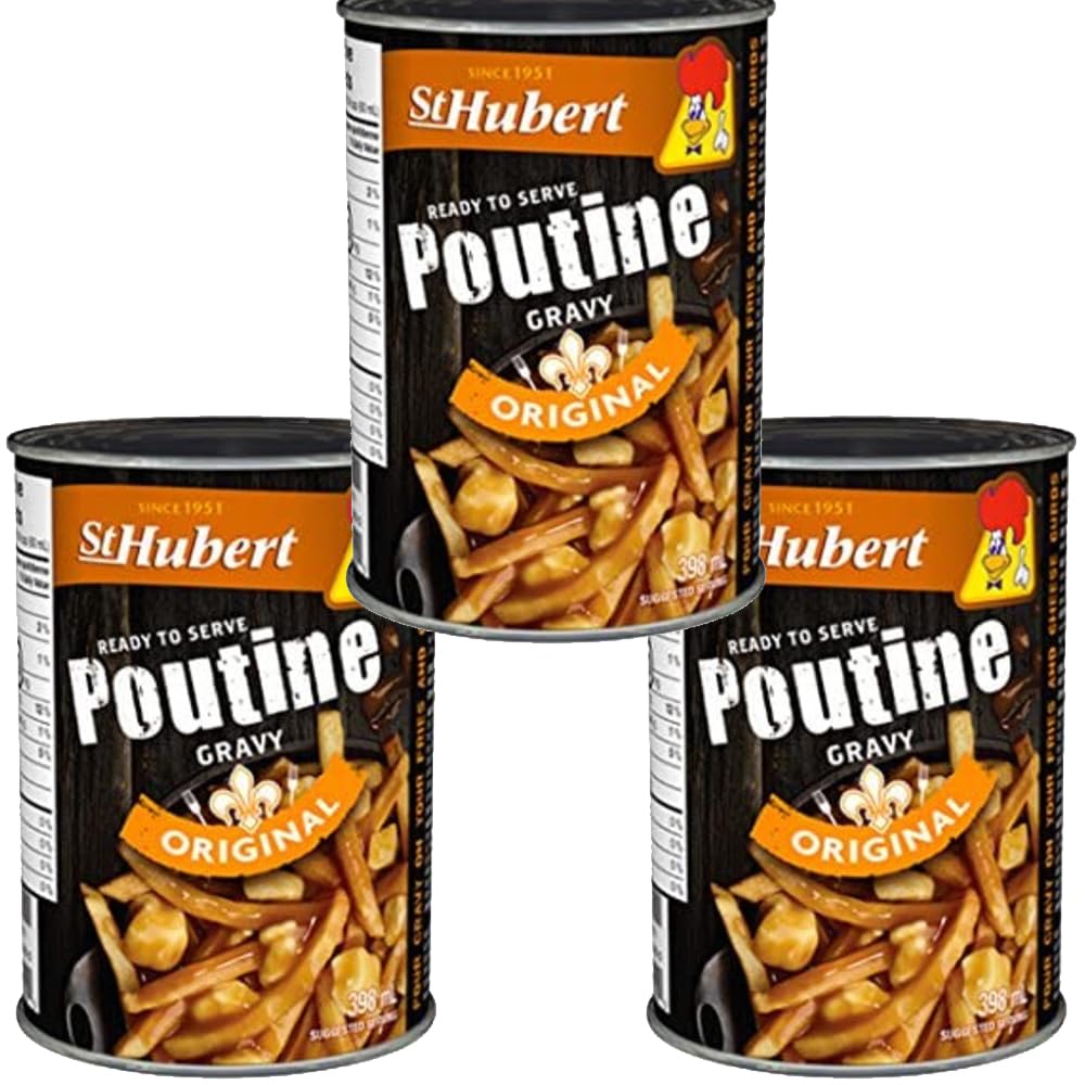 Poutine Gravy - St Hubert - 13.5 Ounce Cans (Pack Of 3) | Imported From Canada