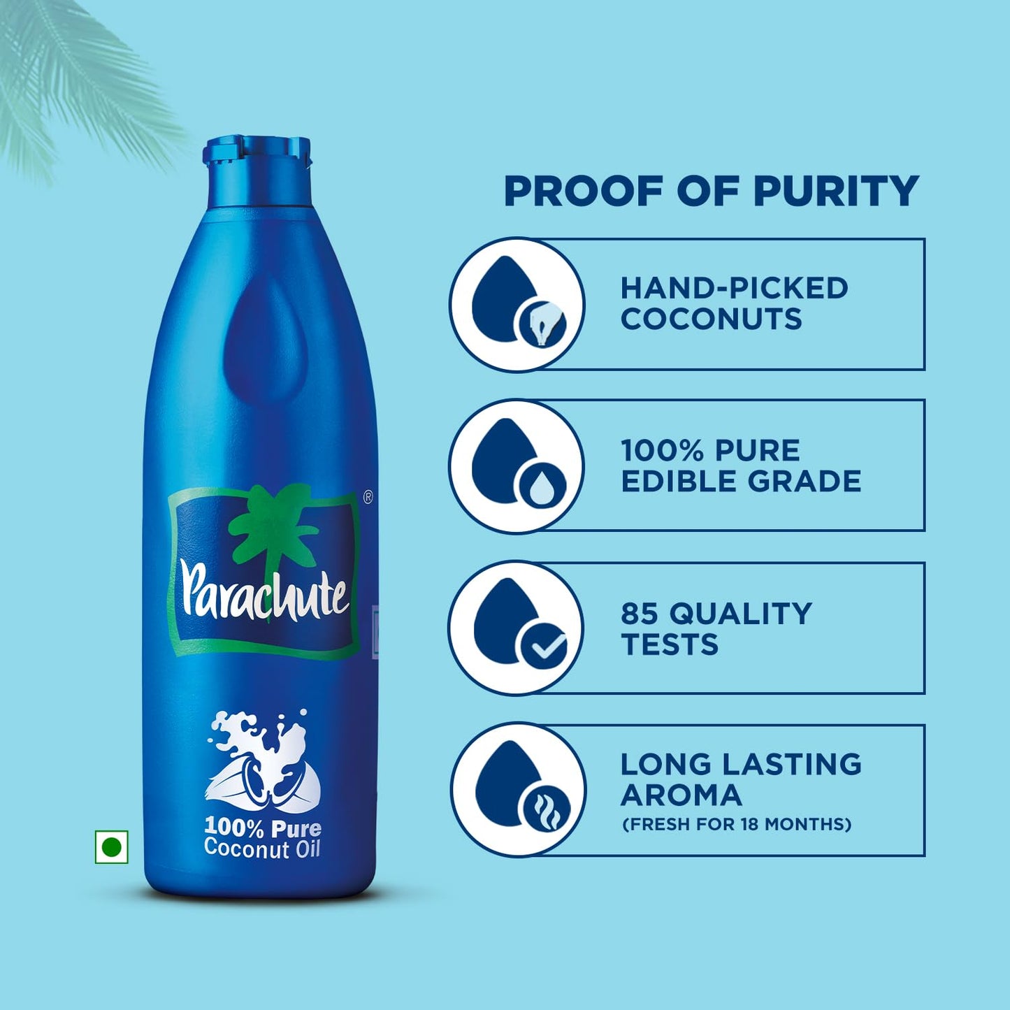 Parachute Coconut Oil Small, 6-Fl Ounce Bottles (Pack Of 12)