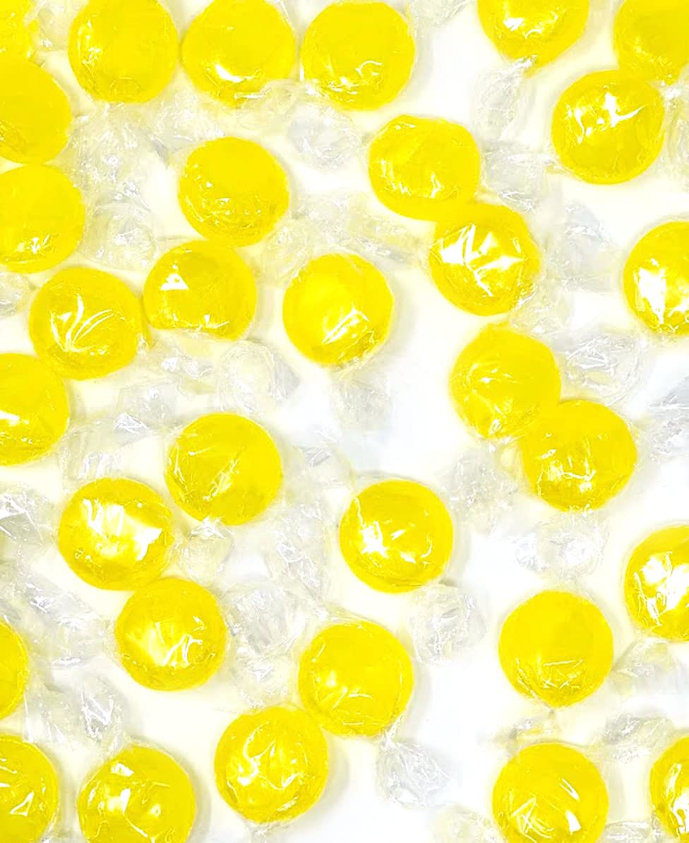 Sweetgourmet Sugar-Free Lemon Buttons Hard Candy | 3 Pounds