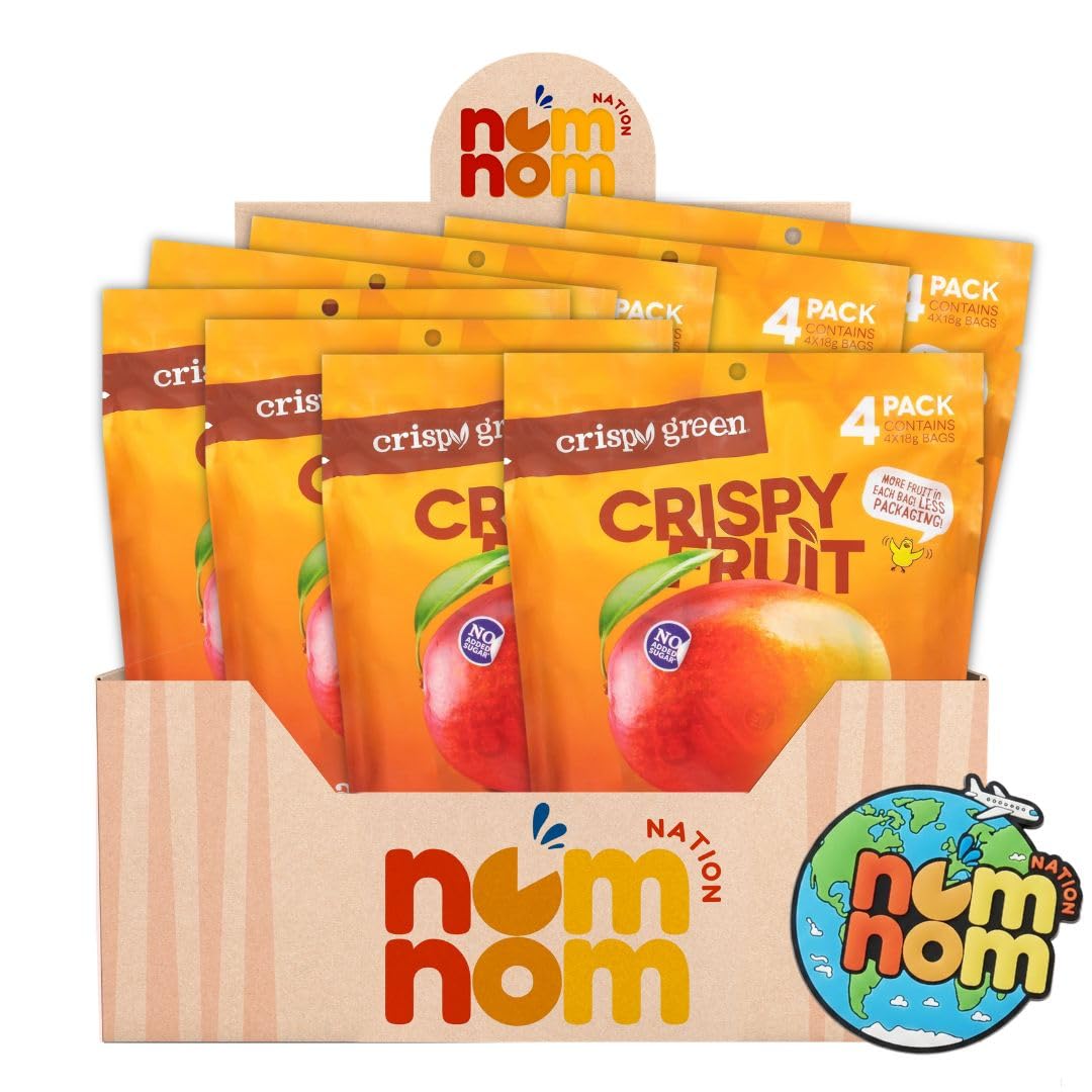 Mango Dried 2.54oz - 8 Pack Dried Mango Snack - Freeze Dried Fruit Style Dry Fruit Mix Idea - Pair with Bananas Strawberries Ban