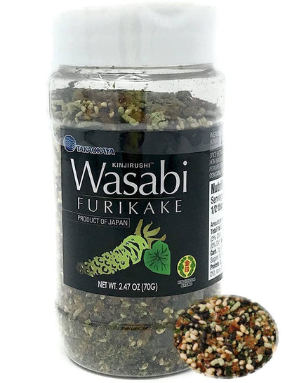 Furikake Seasoning Japanese with Wasabi (2.47oz) - 1 Bottle, Seaweed Seasoning Furikake/Nori Seasoning/Japanses Furikake Rice Se