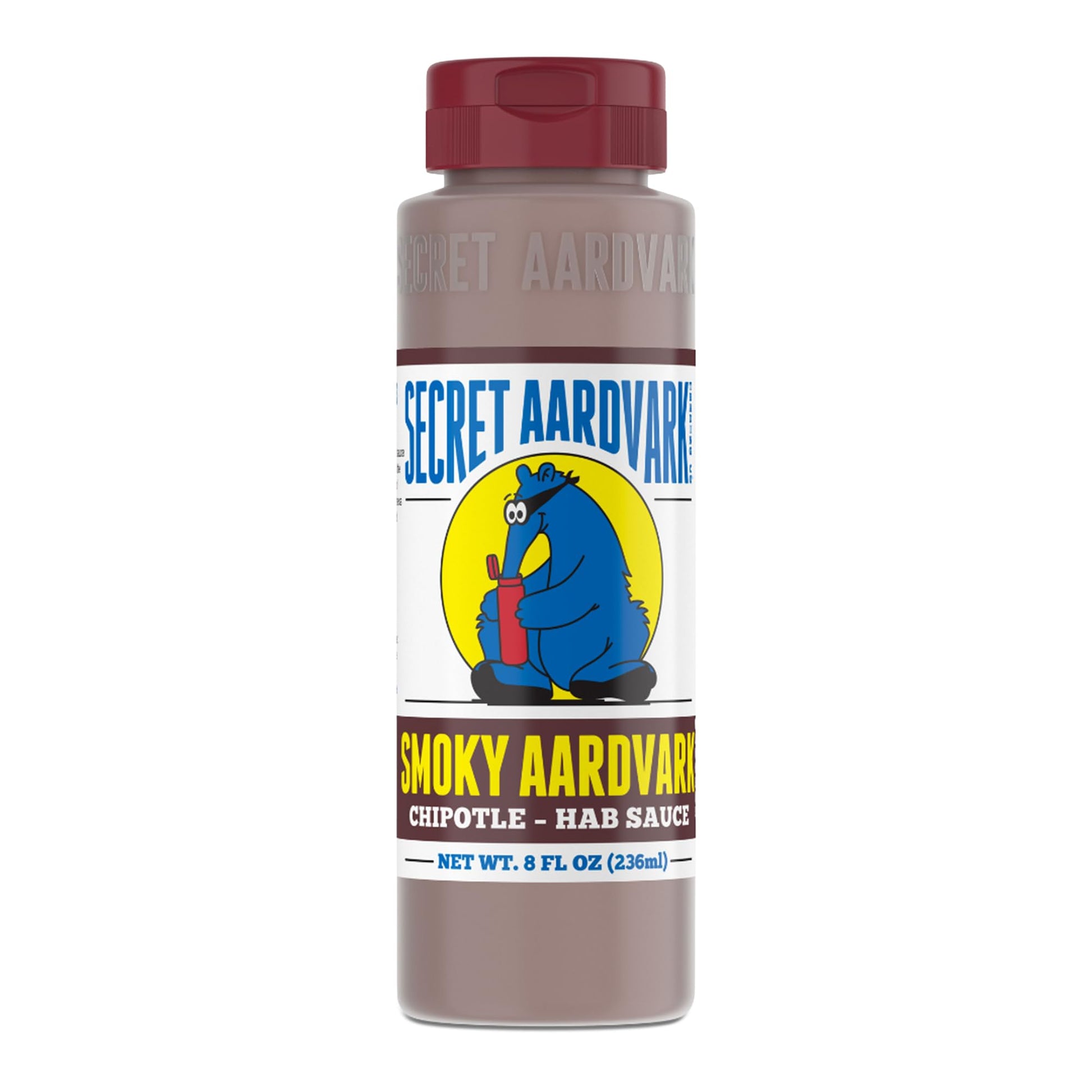 Secret Aardvark Smoky Chipotle Hot Sauce, Mild, Non-GMO, Low Sugar, 8 fl oz, 1 Pack, Model 0853393000283