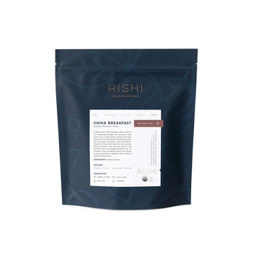 Rishi Tea China Breakfast Black Loose Leaf Tea - Organic, Robust & Caffeinated, Enjoy Hot Or Iced - 16 Ounces, 50+ Servings