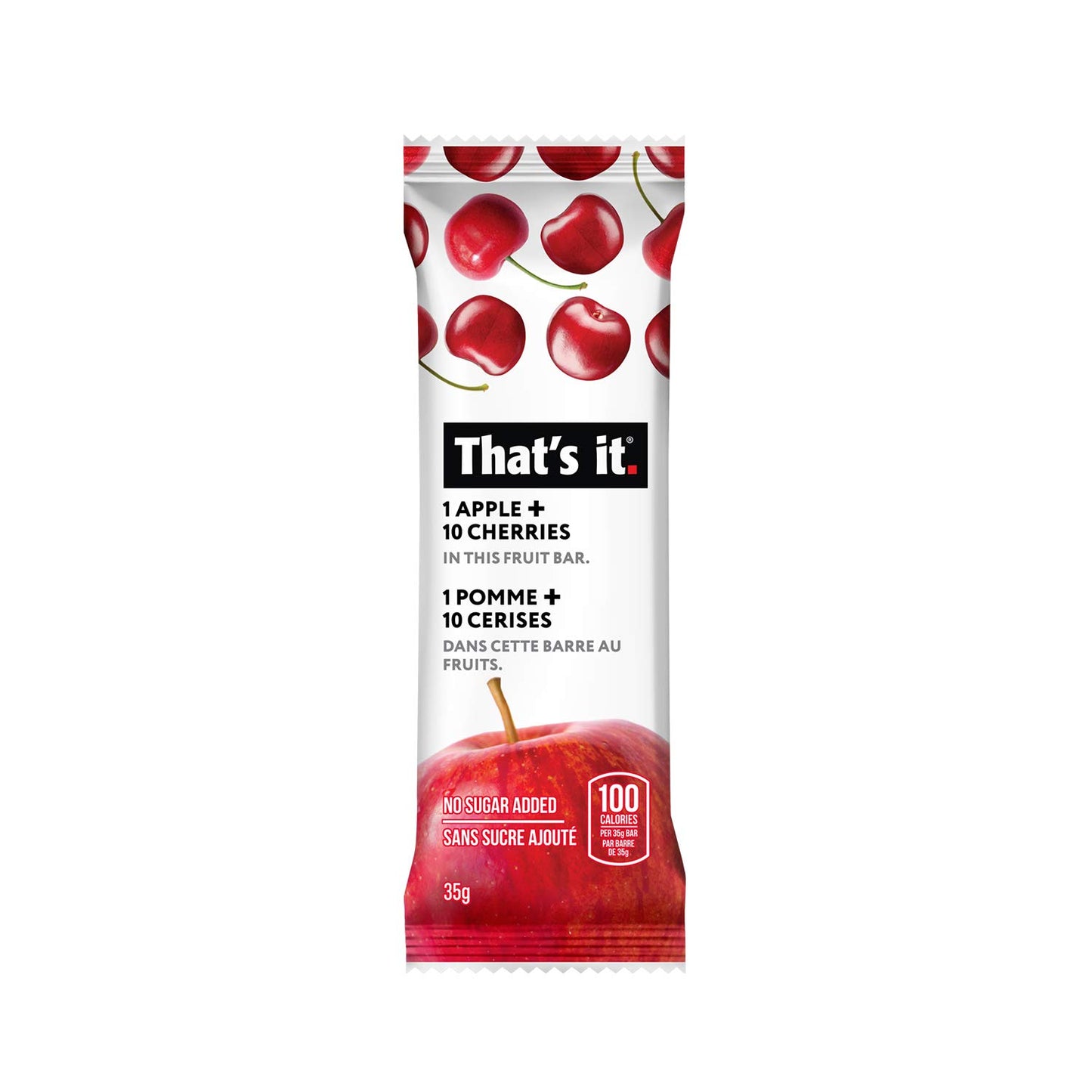 That'S It. Apples + Cherry 100% Natural Real Fruit Bar, Best High Fiber Vegan, Gluten Free Healthy Snack, Paleo For Children & A
