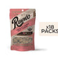 Rawmio Chocolate Covered Sweet Cherries - Organic, Raw, Vegan, 70% Dark Chocolate, 18 Packs, 2 Oz.