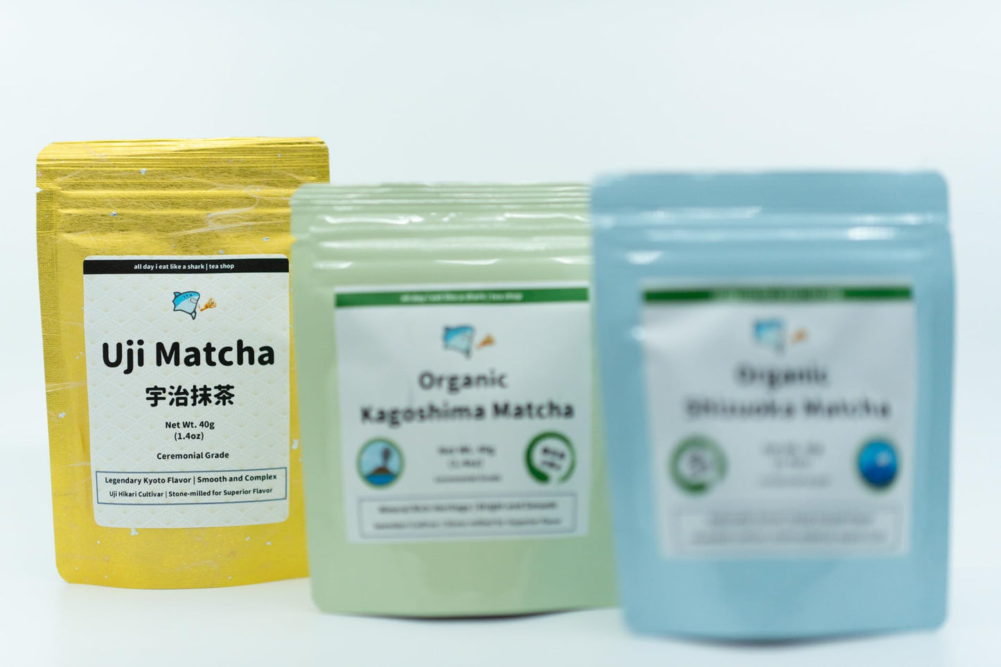 all day i eat like a shark Saemidori Organic Ceremonial Matcha Powder - JAS Certified, 100% Pure, 40g Bag, Authentic Japanese Origin