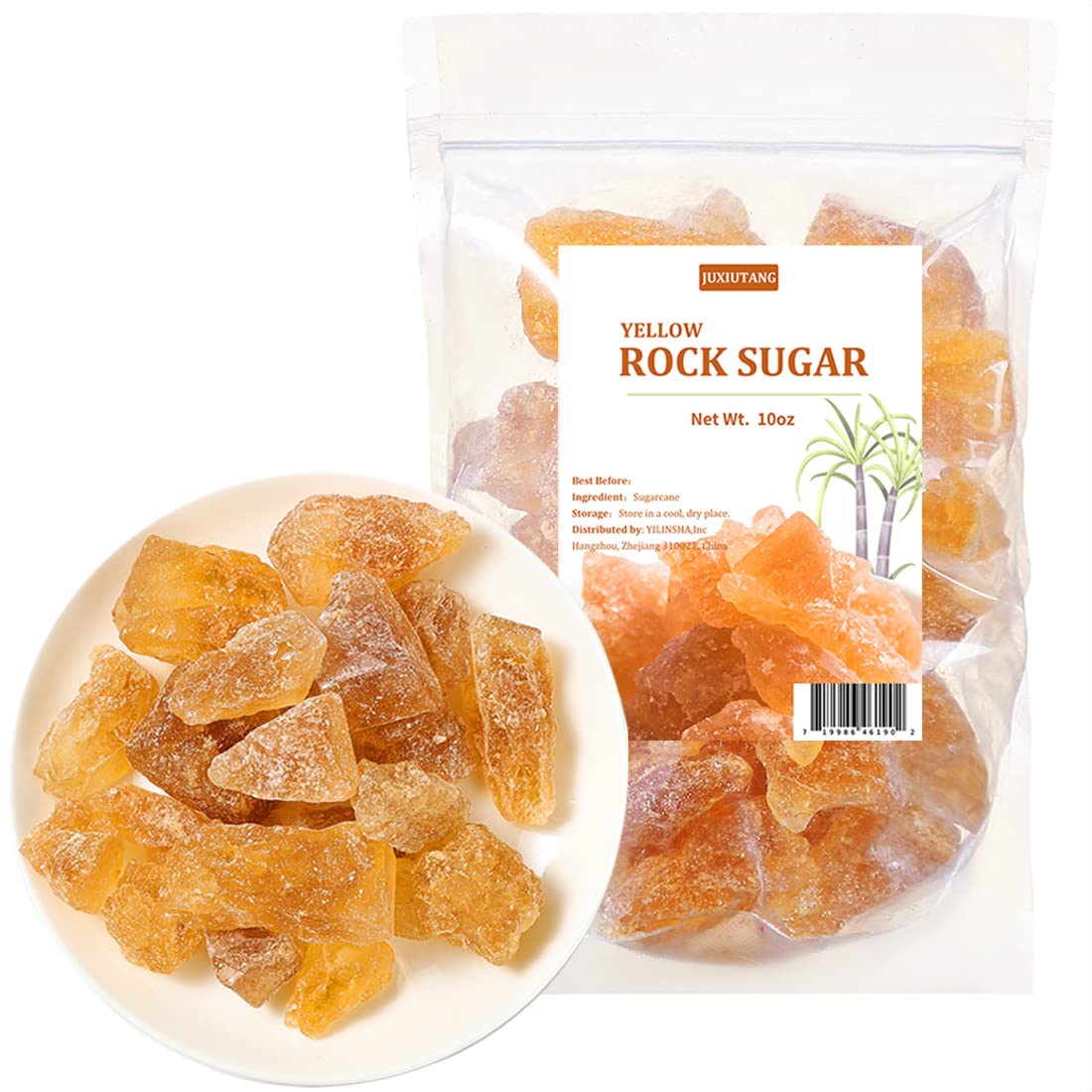 Enhanced Rock Sugar 10 Oz/283G,100% Natural & No Additives,???.