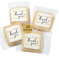 Thank You Cookies Gold Black Elegant Classy Appreciation Treats Party Favors Gift Basket For Teachers Employees Nurses | 24 Pack