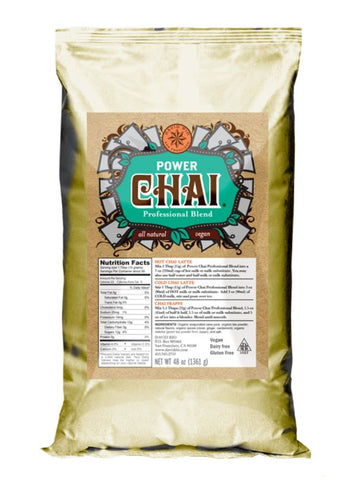 Power Chai Matcha Tea Latte Mix, 48 Oz, Japanese Matcha, Black Tea, Organic Spices, Vegan, Dairy Free, Serve Hot or Cold, Just A