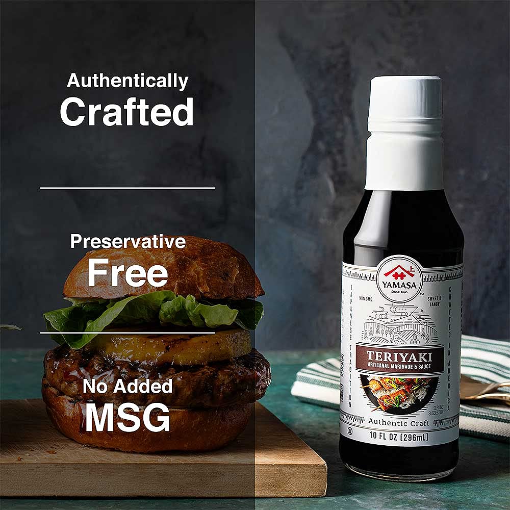 Yamasa, Artisanal Teriyaki Marinade & Sauce, Non-GMO, 10fl oz