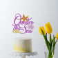 Qertesl Oneder the Sea Cake Topper, Cardboard, Baby 1st Birthday Decor, Sea Themed Party Decoration