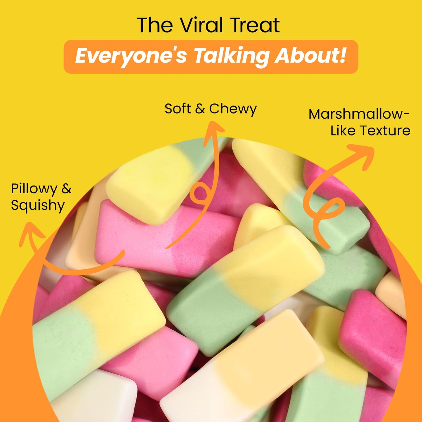 Smarties Squashies Mixed Fruit Flavor - Peanut Free, Gluten Free & Fat Free Gummy Candy - Perfect for Birthday & Halloween Party