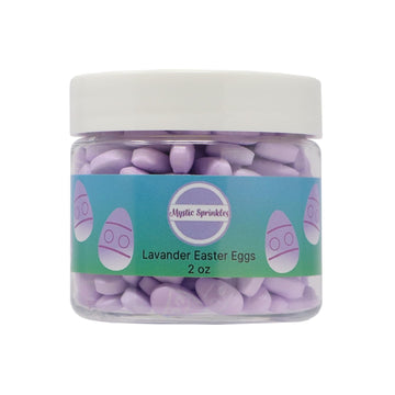 Mystic Sprinkles Easter Candy Shapes Sprinkles (Lavender Easter Eggs, 2Oz Jar)