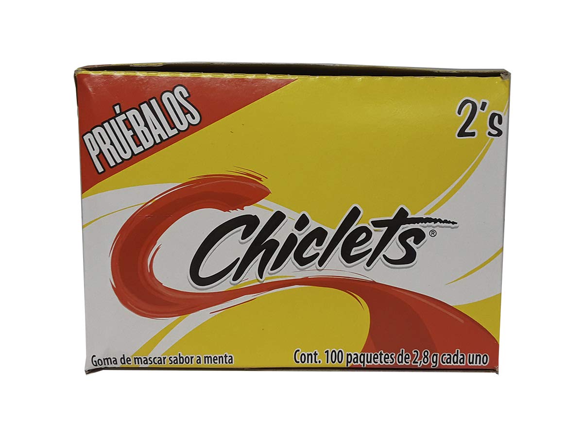Adams Gum 100 x 2 units - Chiclets (Pack of 18)