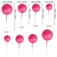 Rssta i Mini Balloon Cake Toppers, 30 PCS Foam Balls for Baby Shower & Birthday, Hot Pink, Model XM402-Hot Pink