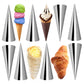 Fantasyday Non-Stick Cream Cannoli Tubes, 20 Pcs Stainless Steel Baking Cones Pastry Roll Horn Croissant Mold Cannoli Shells - Pastry Baking Set For Christmas Cake Anniversary Party