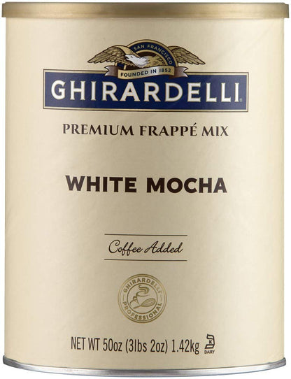 Ghirardelli Mix, White Mocha Frappe, 49.92 oz,(Pack of 1)