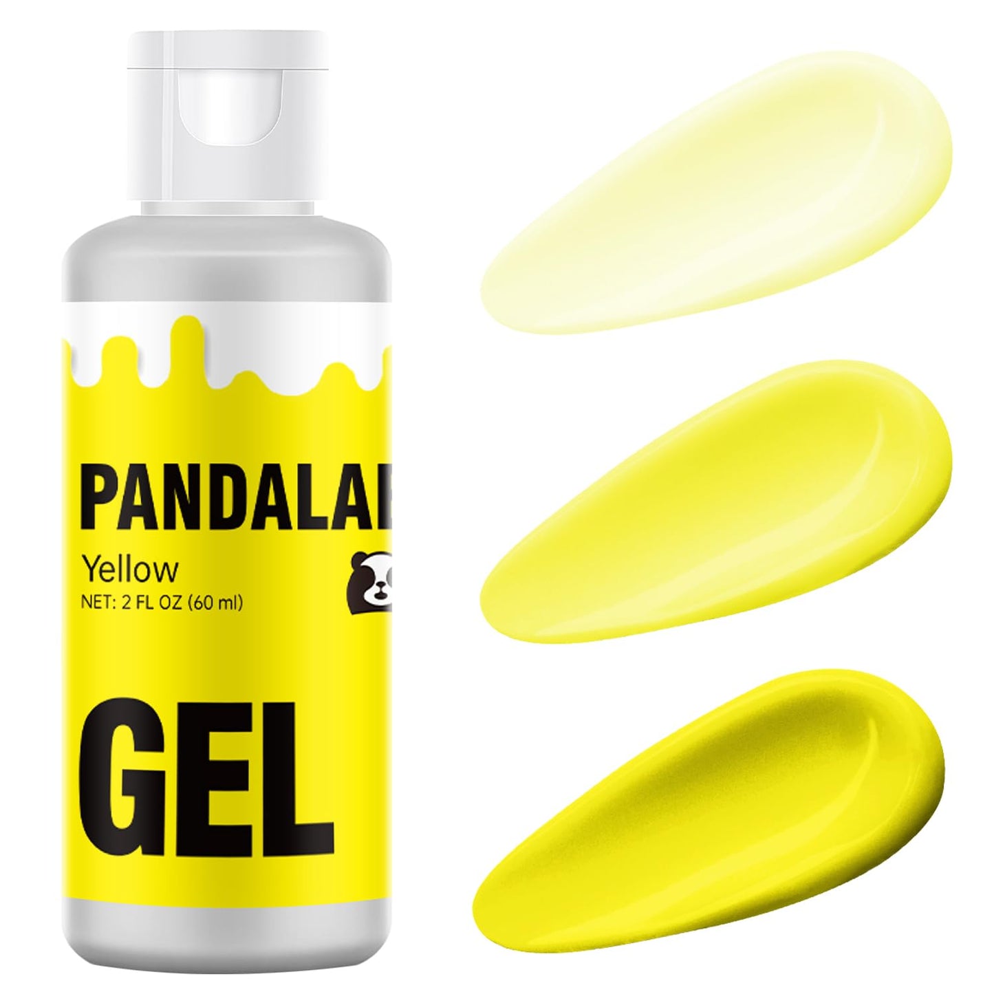 Yellow Gel Food Coloring - Pandalab 2 Ounce High Concentrated Food Dye for Baking, Cake, Cookie, Fondant, Icing, Easter Egg, Mac