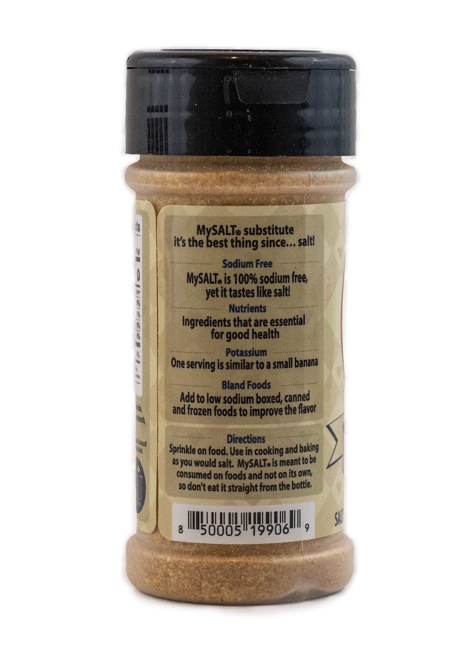 MySALT Seasoned Salt Substitute - Sodium Free Seasoning with Classic Savory Flavor - Salt-Free Alternative for Cooking, Grilling