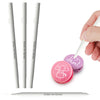 3pcs White Edible Markers for Cookie Decorating, Food Coloring Pens, Double Side Food Grade Pens with Fine & Thick Tip for Decor