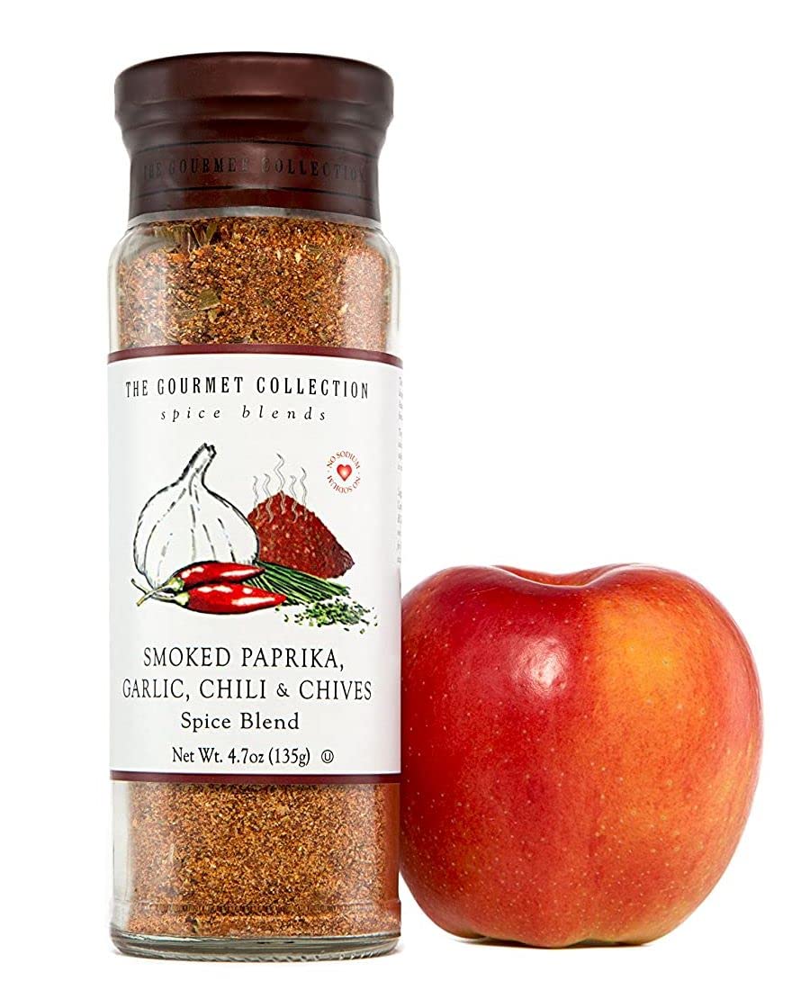 Dangold Smoked Paprika, Garlic, Chili & Chives Spice Blend - Salt Free Seasonings for Cooking Chicken, Beef, Pork, Fish - 4.7 Ounce