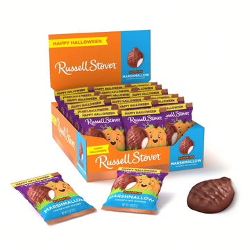 RUSSELL STOVER Fall Milk Chocolate Marshmallow Pumpkin  1.3 oz. (Pack of 18)